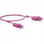 Exertis Connect LC/UPC uz LC/UPC OM4 daudzmodu duplex šķiedras komutācijas kabelis, 2m, Uniboot, bez halogēniem, Erika violetā 392952