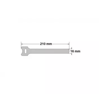 Exertis Connect atkārtoti lietojamo aizdaru komplekts ar āķu un cilpu stiprinājumu, 210 mm x 16 mm, 15 gab., 5 krāsas (melna, zila, zaļa, dzeltena, sarkana)