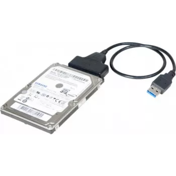 Exertis Connect 508305 USB 3.0 uz SATA adapteris 2,5 collu SSD/HDD, melns