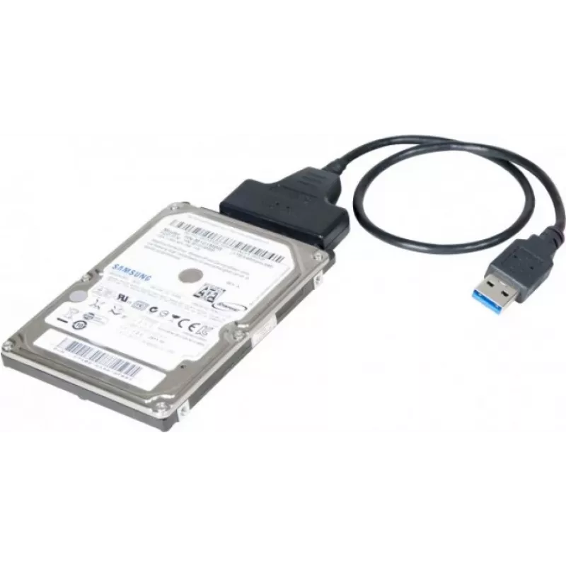Exertis Connect 508305 USB 3.0 uz SATA adapteris 2,5 collu SSD/HDD, melns