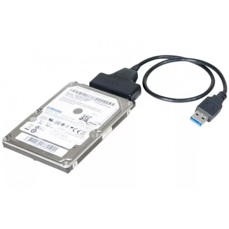 Exertis Connect 508305 USB 3.0 uz SATA adapteris 2,5 collu SSD/HDD, melns