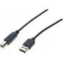 Exertis Connect USB 2.0 kabelis USB-A male uz USB-B male 1,0 m pelēks 532407