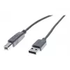 Exertis Connect USB 2.0 kabelis USB-A male uz USB-B male 1,0 m pelēks 532407
