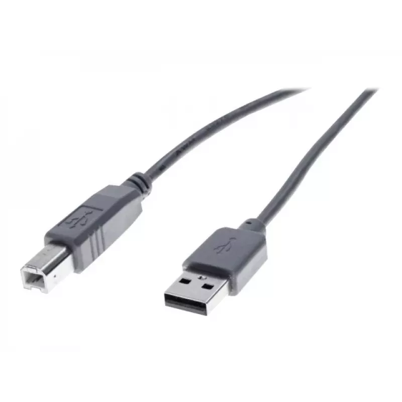 Exertis Connect USB 2.0 kabelis USB-A male uz USB-B male 1,0 m pelēks 532407