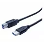 Exertis Connect USB 3.0 Type-A vīriešu uz Type-B vīriešu kabelis, 0,5 m, melns 532463