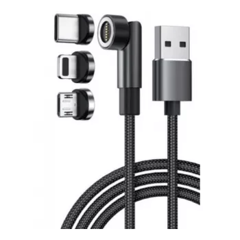 Exertis Connect USB 3-in-1 uzlādes kabelis ar USB-C, Micro-B, Lightning (640297)