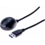 Exertis Connect USB-Cradle USB pagarinājuma kabelis, USB-A male uz USB-A female, 1,5 m, melns 532533