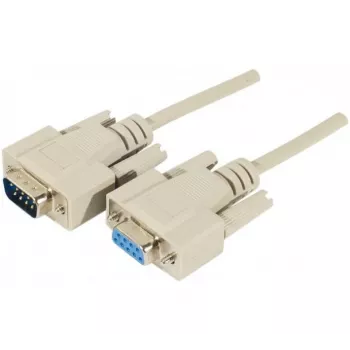 EXERTIS CONNECT D-Sub 9 kontaktu seriālais pagarinātāja kabelis, vīrišķais uz sievišķo, 10 m, melns 580261