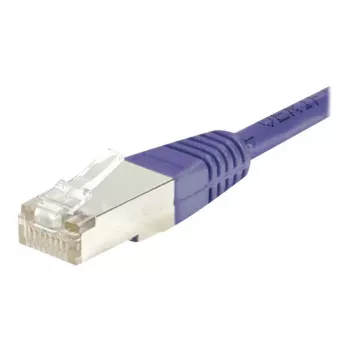 EXERTIS CONNECT Cat.6 F/UTP tīkla kabelis, 30m, violets, ar slaidiem aizsargiem, RJ45 853348