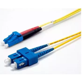 Ekivalan OS2 Dupleksais komutācijas kabelis, 9/125 µm, LC/SC, dzeltens, 10 m COZ008DCLC2SJ0100A