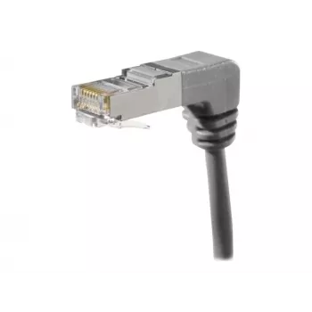 EXERTIS CONNECT Cat.6A S/FTP leņķiskais tīkla kabelis, 0,7 m, pelēks 854287