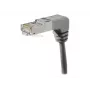 EXERTIS CONNECT Cat.6A S/FTP leņķiskais tīkla kabelis, 0,7 m, pelēks 854287