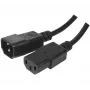 Exertis Connect IEC barošanas kabelis C14 uz C13, bez halogēniem, melns, 1,8 m 807952