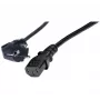 Exertis Connect leņķa Schuko uz IEC C13 barošanas kabelis, 1 m, melns 808008