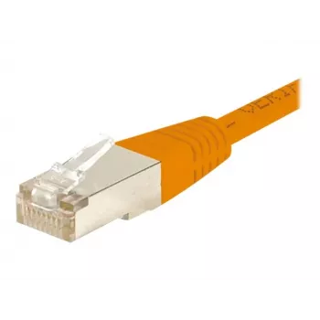 EXERTIS CONNECT CAT6 F/UTP tīkla kabelis, oranžs, 25 m, slaidais snagless 853339
