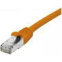 EXERTIS CONNECT Cat6 F/UTP komutācijas kabelis, PoE, LSZH, oranžs, 1m 854422
