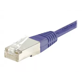 EXERTIS CONNECT Cat.6 F/UTP tīkla kabelis, violets, 15 m, ar slaidu aizsarguzmavu 853340