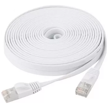 EXERTIS CONNECT Cat6 U/FTP plakanais tīkla kabelis, balts, 5m 845059