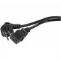 EXERTIS CONNECT 16 A leņķiska Schuko uz taisnu C19 barošanas kabelis, 3 m, melns 808018