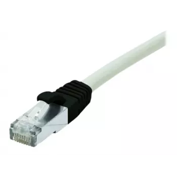 EXERTIS CONNECT Cat6 S/FTP LSZH komutācijas kabelis RJ45 uz RJ45, 1m, pelēks, snagless 851310