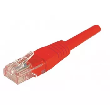 EXERTIS CONNECT Cat.5e U/UTP tīkla kabelis, sarkans, 5,0 m, ar slaidu aizsarguzmavu 853946
