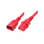 Exertis Connect IEC barošanas kabelis C14 uz C13, sarkans, 5,0 m 808048