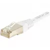 Exertis Connect 853811 Cat.6 F/UTP savienojuma kabelis, 1 m, balts, ar slaidu lieces aizsardzību