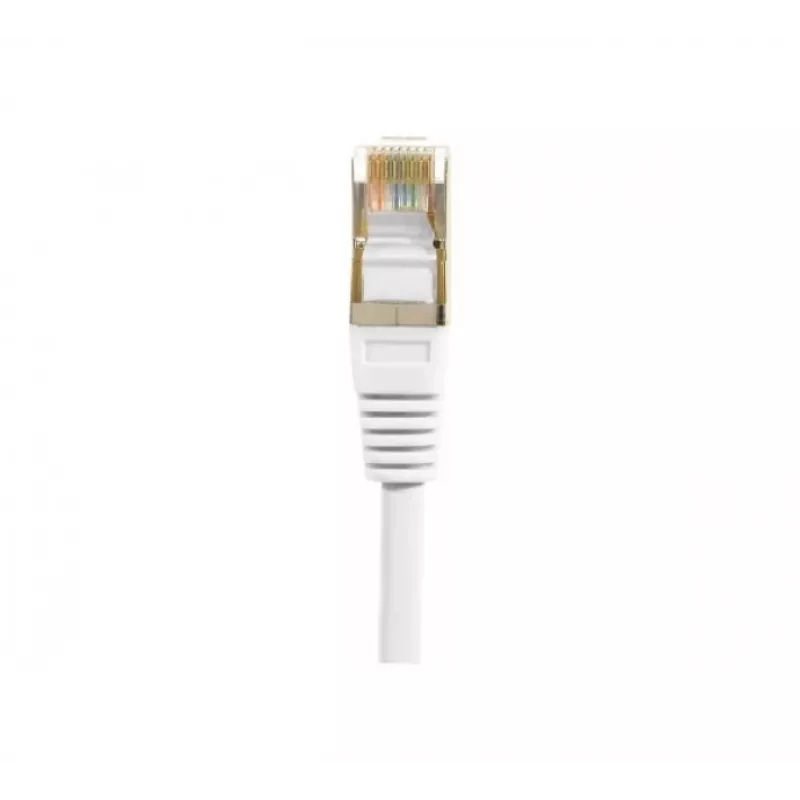 Exertis Connect 853811 Cat.6 F/UTP savienojuma kabelis, 1 m, balts, ar slaidu lieces aizsardzību