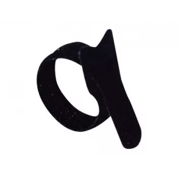 Exertis Connect atkārtoti lietojami kabeļu saišķi ar āķa un cilpas stiprinājumu, 21 cm, 20 gab., melni 629164
