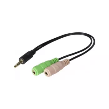 Exertis Connect CTIA austiņu adapteris - 3,5 mm TRRS uz diviem TRS (austiņu/mikrofona sadalītājs) 721135