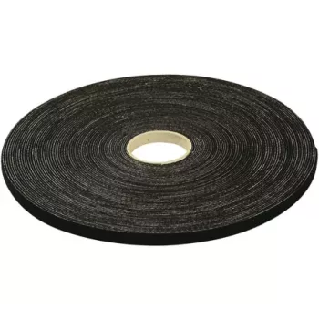 EXERTIS CONNECT Hook and Loop stiprinājuma lente, 15 mm x 10 m, melna, kabeļiem draudzīgai tīkla un datu kabeļu uzstādīšanai 629445