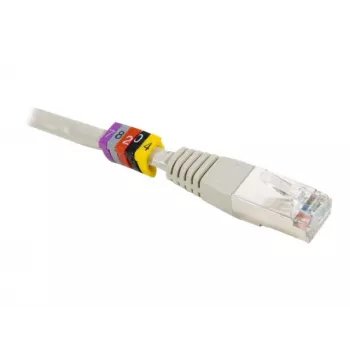 Exertis Connect Dexlan kabeļu marķēšanas gredzeni, dzelteni, cipari 0-9, 100 gab. 753490