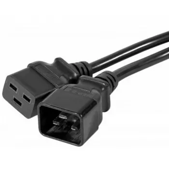 EXERTIS CONNECT IEC C20 uz C19 barošanas pagarinātāja kabelis, 3 m, melns 808003