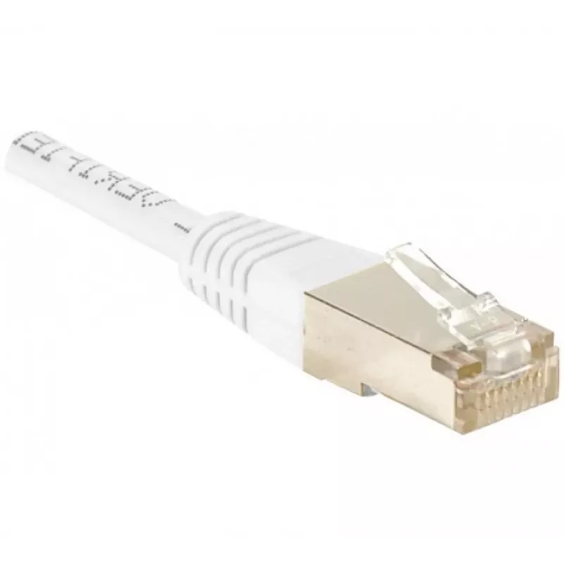 Exertis Connect 853816 Cat.6 F/UTP savienojuma kabelis, 10 m, balts, ar slim bend protection