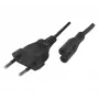 Exertis Connect strāvas kabelis, Europlug uz Euro 8 ligzdu, melns, 1,0 m (808308)