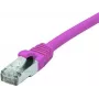 EXERTIS CONNECT Cat 6 F/UTP tīkla kabelis, PoE, bez halogēniem, rozā, 0,3 m 854431
