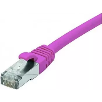 EXERTIS CONNECT Cat. 6 F/UTP PoE bezhalogēnu komutācijas kabelis, rozā, 3,0 m ar fiksatora aizsardzību 854435