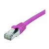 EXERTIS CONNECT Cat. 6 F/UTP PoE bezhalogēnu komutācijas kabelis, rozā, 3,0 m ar fiksatora aizsardzību 854435