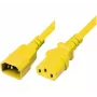 Exertis Connect IEC barošanas kabelis C14 uz C13 dzeltens 1,8 m 808045