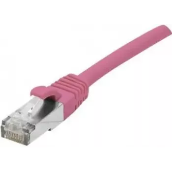 EXERTIS CONNECT Cat 6A S/FTP tīkla kabelis, rozā, 15 m, ar slaidu atslogojumu 854383