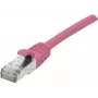 EXERTIS CONNECT Cat 6A S/FTP tīkla kabelis, rozā, 15 m, ar slaidu atslogojumu 854383