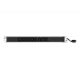 EXERTIS CONNECT 19 inch 1U PDU ar 9 IEC C13 kontaktligzdām, alumīnija korpuss, 2,5 m kabelis, melns 808901