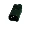 EXERTIS CONNECT 19 inch 1U PDU ar 9 IEC C13 kontaktligzdām, alumīnija korpuss, 2,5 m kabelis, melns 808901