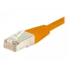 EXERTIS CONNECT Cat.6 S/FTP tīkla kabelis, PiMF, oranžs, 0,3 m 854464