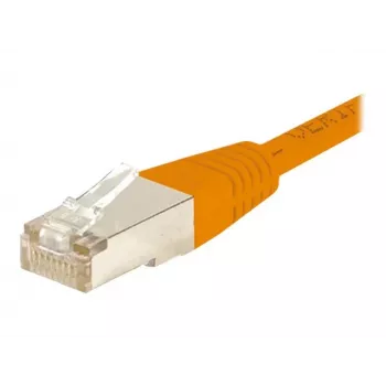 EXERTIS CONNECT Cat.6 S/FTP tīkla kabelis, PiMF, oranžs, 0,3 m 854464