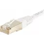 EXERTIS CONNECT Cat.6 S/FTP PiMF tīkla kabelis, balts, 1,5 m, ar slaidu aizsarguzmavu 856860