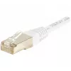 EXERTIS CONNECT Cat.6 S/FTP PiMF tīkla kabelis, balts, 1,5 m, ar slaidu aizsarguzmavu 856860