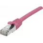 EXERTIS CONNECT Cat. 6 F/UTP PoE bezhalogēnu tīkla kabelis, rozā, 0,5 m, Snagless 854432