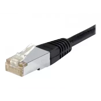 EXERTIS CONNECT Cat.6a F/UTP komutācijas kabelis, 1,5 m, melns, 10 Gbps, ar slaidu lieces aizsardzību 850015