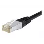 EXERTIS CONNECT Cat.6a F/UTP komutācijas kabelis, 1,5 m, melns, 10 Gbps, ar slaidu lieces aizsardzību 850015